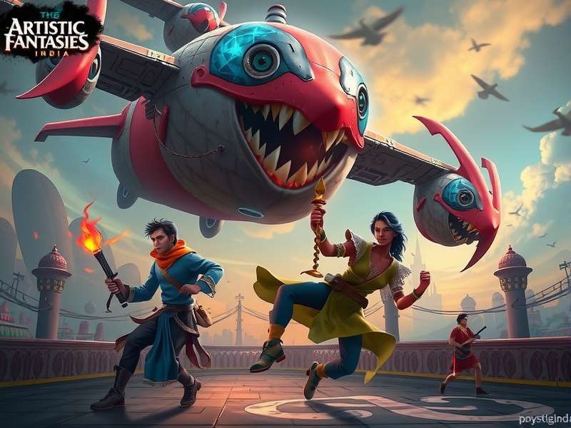 Indian Gamers Playing Artistic Fantasies India